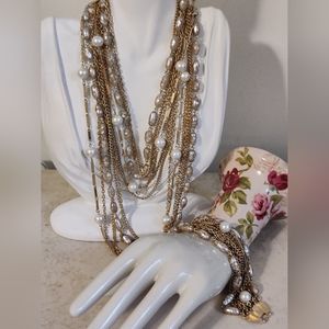 Vintage Kramer of NY Necklace & Bracelet Set
